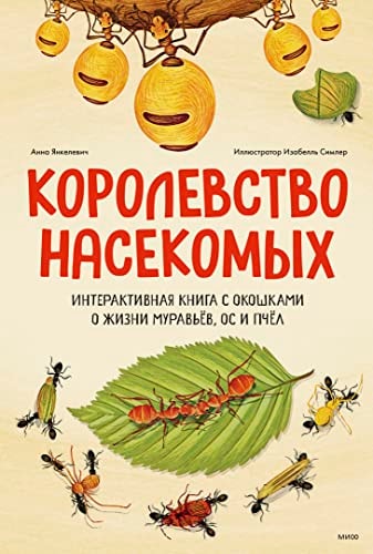 Kingdom of insects. Interactive book with windows about the life of ants, wasps and bees