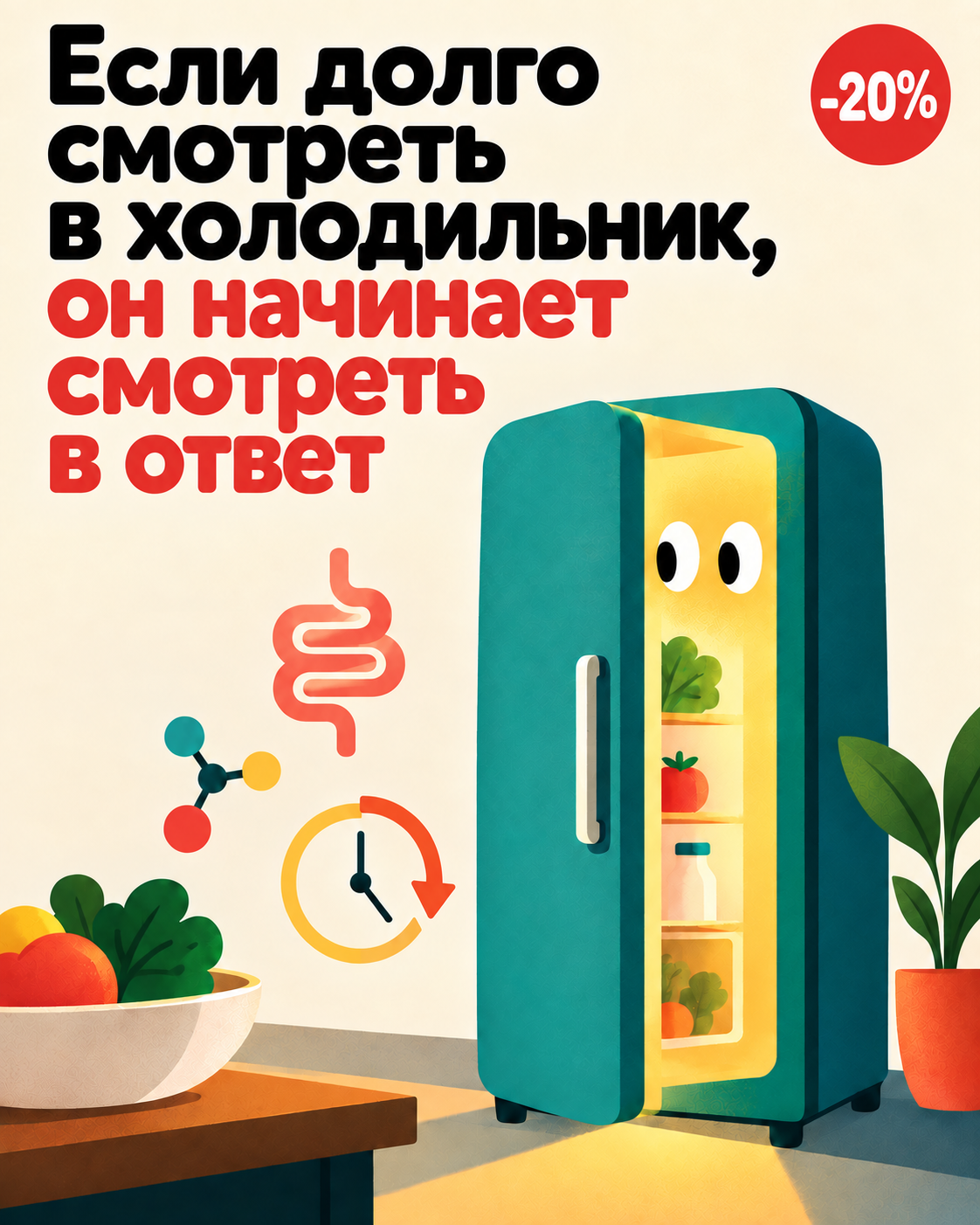Если долго смотреть в холодильник, он начинает смотреть в ответ